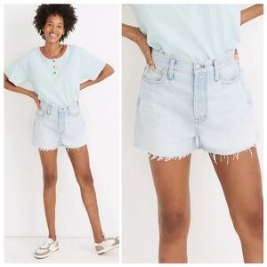 Madewell The Momjean Short in Fitzgerald Wash Size 25